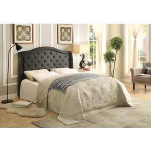 1882KN-1CK California King Headboard,Button-Tufted&Nailhead